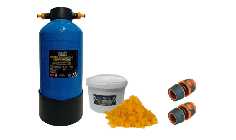 DI Water Filter Pressure Vessel and Resin Kit - 7 litre Ready To Connect*