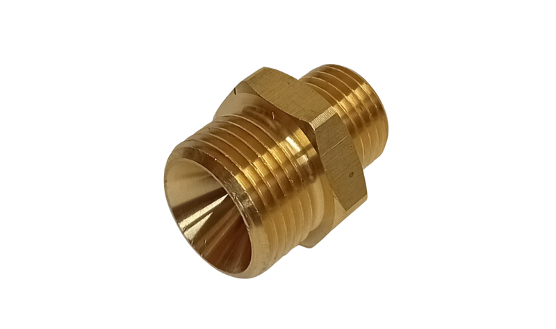 Connector - Brass 1/4 BSP Male - 3/8 BSP Male
