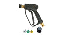 Stubby Trigger 360° Swivel with Hose Adaptor & 3 Nozzles - Various Hose Fittings