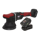 Sealey Cordless Orbital DA Polisher 20V 5"/125mm Kit