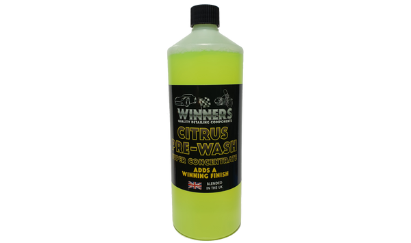 Winners Citrus Pre-Wash 1L - Super Concentrate for Deep Cleaning - Degreases & Cleans