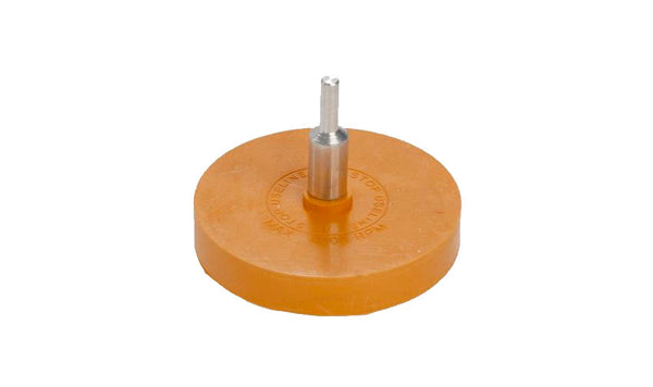 Eraser Wheel Rubber 84mm with 6mm Arbor - Quickly removes vinyl stickers, decals & trim stripes