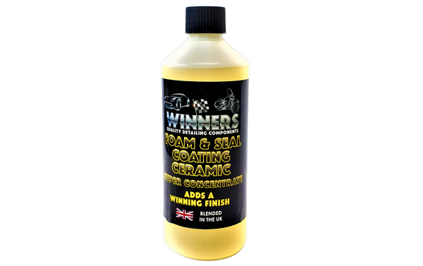 Foam & Seal Ceramic Coating 500ml - SiO2 Hydrophobic Protection with High Gloss Finish