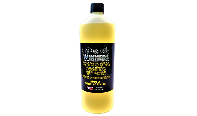 Foam & Seal Coating Ceramic 1 Litre - SiO2 Hydrophobic Protection with High Gloss Finish