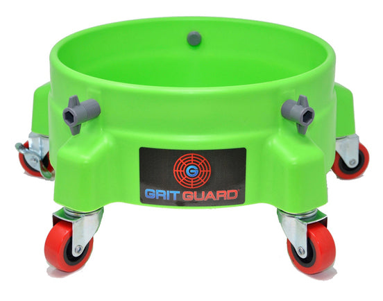Grit Guard Bucket Dolly with Locking Casters - 250 lbs Capacity - 4 Colours