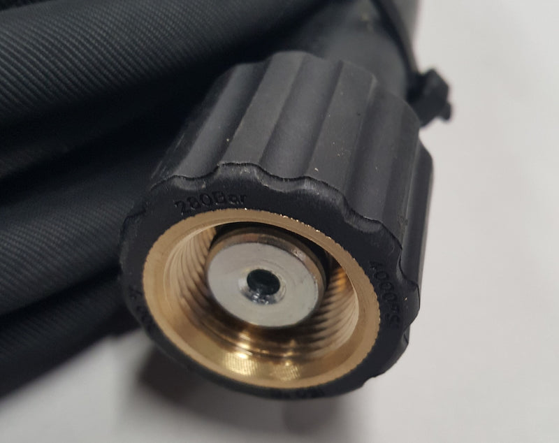Pressure Washer Hose HD 1/4" 1 Wire 250 Bar Karcher K Series Click Bayonet to M22 - 10 metre