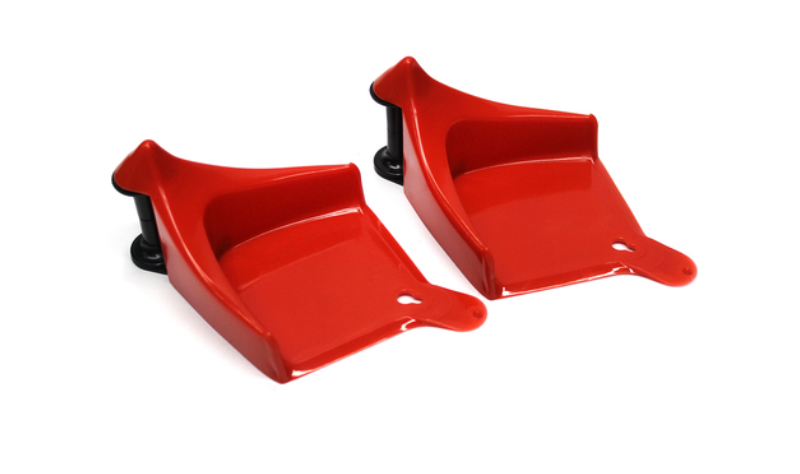 Ezy Wheel Hose Slide Rollers - Pack of 2 in Red - Heavy Duty Polyethylene