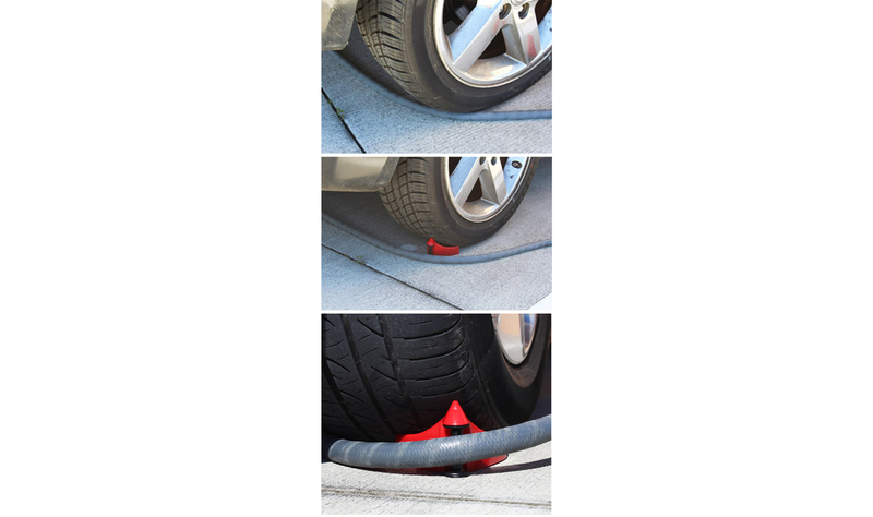 Ezy Wheel Hose Slide Rollers - Pack of 2 in Red - Heavy Duty Polyethylene