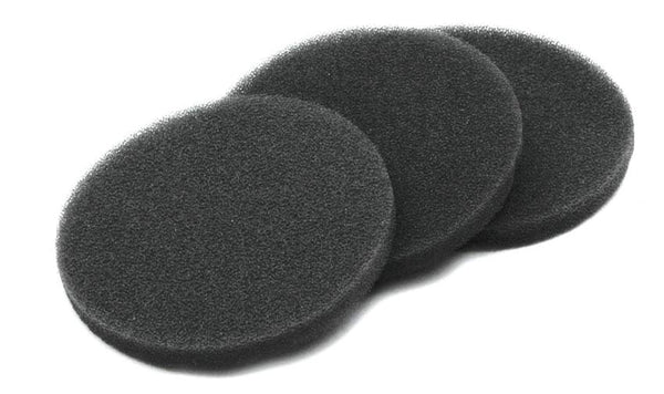 Foam filter pack of 3