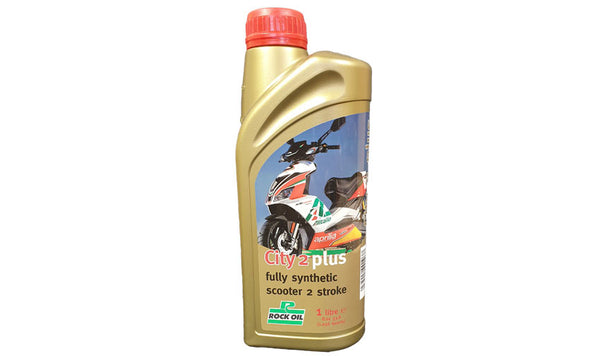 Rock Oil City 2 Plus 2-Stroke Fully Synthetic Scooter Lubricant 1L - High-Performance Lubrication