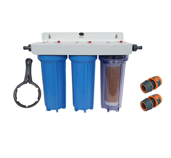 DI Triple 10" Water Filter Kit with MB-151 Resin - Ready to Use*