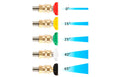 5 Piece Spray Nozzle Set 0° - 65° - Quick Release Stubby Trigger