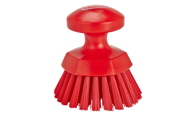 Vikan Scrubbing Brush Round Hard 110mm