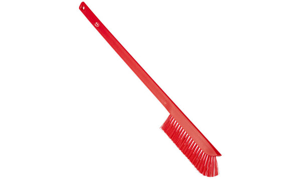 Vikan Ultra-Slim Cleaning Brush with Long Handle, 600 mm, Medium, Blue