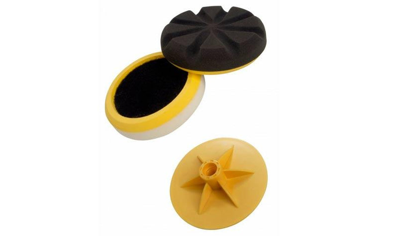Compounding & Polishing Pad Kit 150 x 50mm With Backing Plate