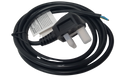 2m/6.6ft Power Lead Bare Ends 13amp - 3 core 1mm²