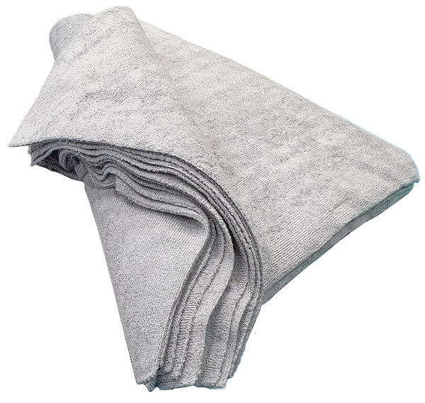 Microfibre Edgeless Terry Cloths 300gsm - Pack of 5 Grey or Yellow