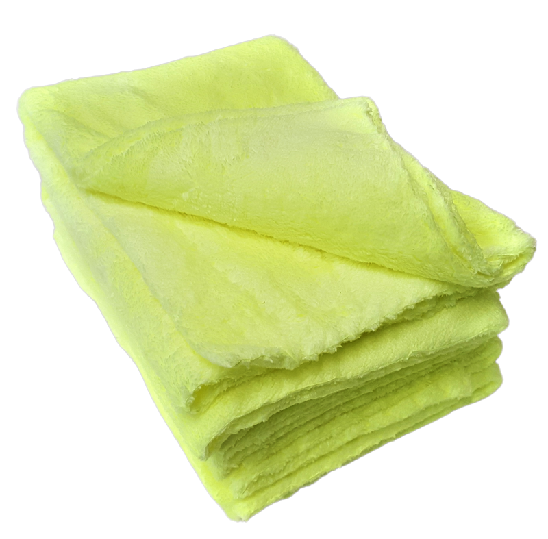 Microfibre Edgeless Super Soft Fleece Cloths 360gsm 70/30 mix - pack of 4 Grey or Yellow
